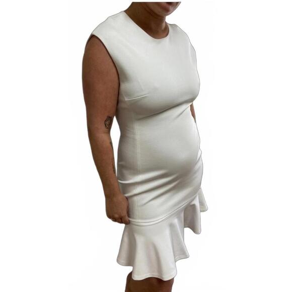 Polo Ralph Lauren 6 White Stretch Knit Sheath Dress - Picture 1 of 10